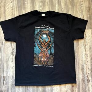 28th Kunta Kinte Heritage Festival 2017 T-Shirt XL Black Gildan Heavy Cotton